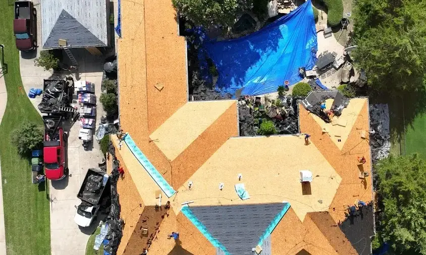 Professional Roof Repair being performed in San Antonio